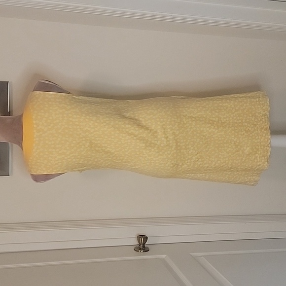 New York & Company, Size M, Sleeveless Yellow Polkadot Dress.  EUC! - Picture 4 of 9
